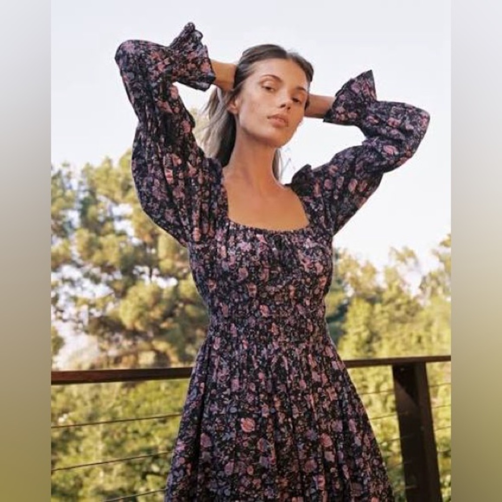 Christy Dawn Adelia Dress - Blooming Pomegranate - Picture 3 of 6